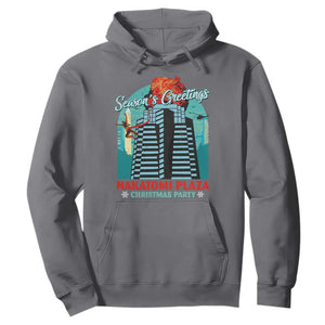 Christmas Nakatomi Plaza Hoodie Season's Greeting Christmas Party Hans Gruber TS11 Charcoal Print Your Wear