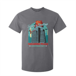 Christmas Nakatomi Plaza T Shirt For Kid Season's Greeting Christmas Party Hans Gruber TS11 Charcoal Print Your Wear