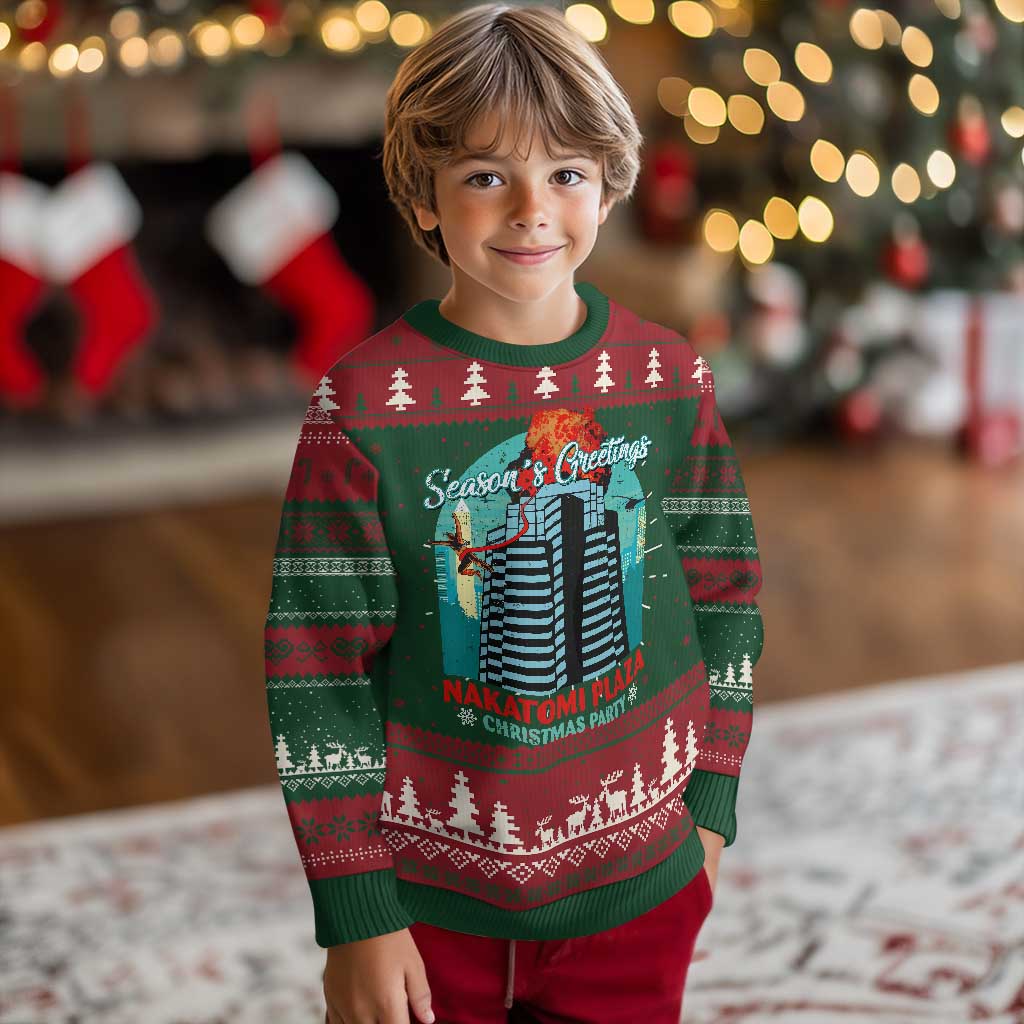 Funny Nakatomi Plaza Ugly Christmas Sweater Season's Greeting Xmas Party Hans Gruber TS11 Christmas Print Your Wear