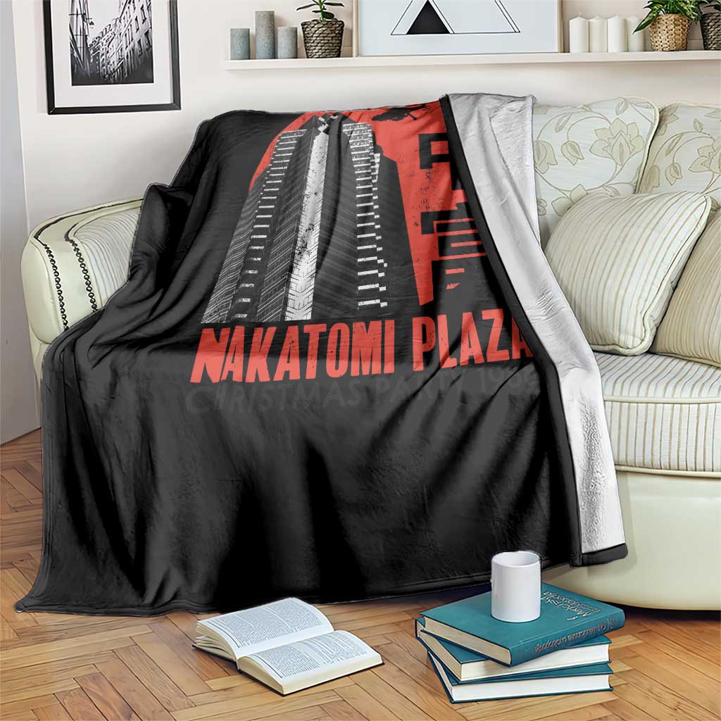 Christmas Nakatomi Plaza Throw Blanket Christmas Party 1988 Vintage Japanese Style TS11 Print Your Wear