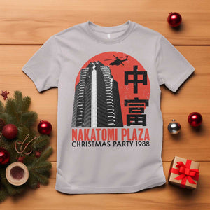 Christmas Nakatomi Plaza T Shirt Christmas Party 1988 Vintage Japanese Style TS11 Ice Gray Print Your Wear