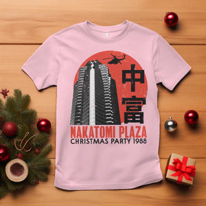 Christmas Nakatomi Plaza T Shirt Christmas Party 1988 Vintage Japanese Style TS11 Light Pink Print Your Wear