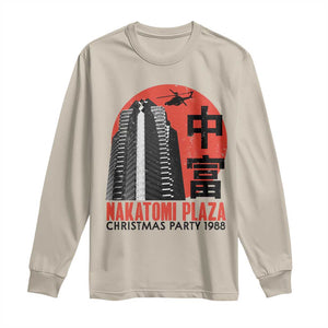 Christmas Nakatomi Plaza Long Sleeve Shirt Christmas Party 1988 Vintage Japanese Style TS11 Sand Print Your Wear