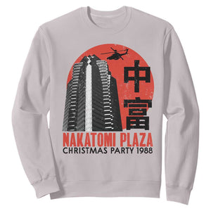 Christmas Nakatomi Plaza Sweatshirt Christmas Party 1988 Vintage Japanese Style TS11 Ice Gray Print Your Wear