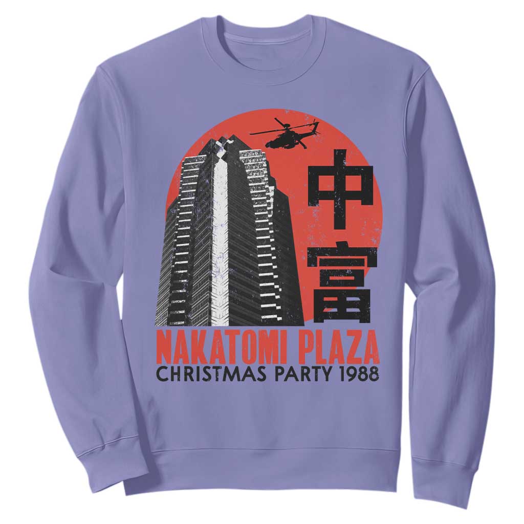Christmas Nakatomi Plaza Sweatshirt Christmas Party 1988 Vintage Japanese Style TS11 Violet Print Your Wear