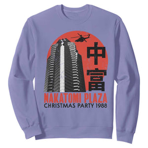 Christmas Nakatomi Plaza Sweatshirt Christmas Party 1988 Vintage Japanese Style TS11 Violet Print Your Wear