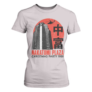 Christmas Nakatomi Plaza T Shirt For Women Christmas Party 1988 Vintage Japanese Style TS11 Ice Gray Print Your Wear