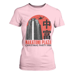 Christmas Nakatomi Plaza T Shirt For Women Christmas Party 1988 Vintage Japanese Style TS11 Light Pink Print Your Wear