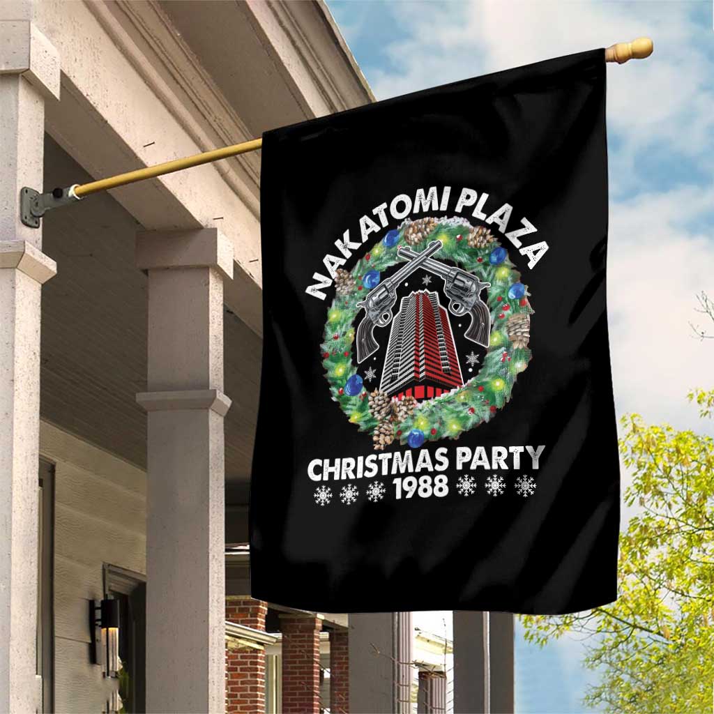 Christmas Nakatomi Plaza Garden Flag Christmas Party 1988 Xmas Wreath TS11 Print Your Wear
