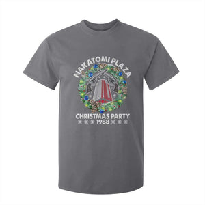 Christmas Nakatomi Plaza T Shirt For Kid Christmas Party 1988 Xmas Wreath TS11 Charcoal Print Your Wear