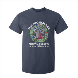 Christmas Nakatomi Plaza T Shirt For Kid Christmas Party 1988 Xmas Wreath TS11 Navy Print Your Wear