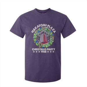 Christmas Nakatomi Plaza T Shirt For Kid Christmas Party 1988 Xmas Wreath TS11 Purple Print Your Wear