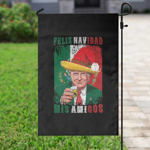 Christmas In Mexico Trump Garden Flag Feliz Navidad Mis Amigos Santa Trump Tequila Shot TS11 Print Your Wear