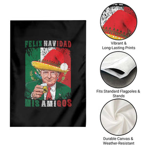 Christmas In Mexico Trump Garden Flag Feliz Navidad Mis Amigos Santa Trump Tequila Shot TS11 Print Your Wear