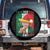 Christmas In Mexico Trump Spare Tire Cover Feliz Navidad Mis Amigos Santa Trump Tequila Shot TS11 No hole Black Print Your Wear