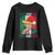 Christmas In Mexico Trump Youth Sweatshirt Feliz Navidad Mis Amigos Santa Trump Tequila Shot TS11 Black Print Your Wear