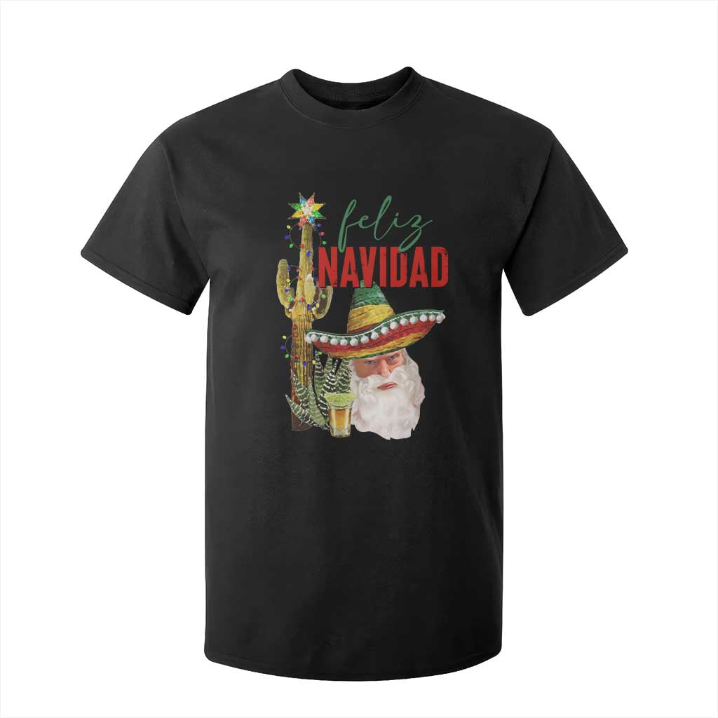 Funny Trump Mexico Christmas T Shirt For Kid Feliz Navidad Santa Sombrero Xmas Cactus TS11 Black Print Your Wear