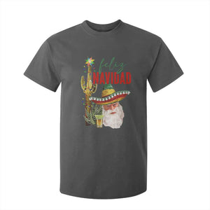 Funny Trump Mexico Christmas T Shirt For Kid Feliz Navidad Santa Sombrero Xmas Cactus TS11 Dark Heather Print Your Wear