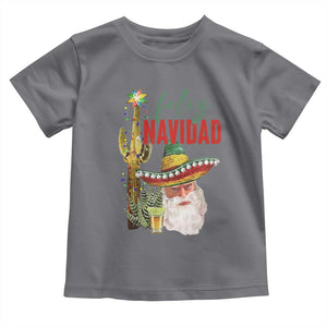 Funny Trump Mexico Christmas Toddler T Shirt Feliz Navidad Santa Sombrero Xmas Cactus TS11 Charcoal Print Your Wear