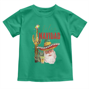 Funny Trump Mexico Christmas Toddler T Shirt Feliz Navidad Santa Sombrero Xmas Cactus TS11 Irish Green Print Your Wear