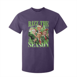 Funny Trump Christmas T Shirt For Kid Rizz The Season Santa Trump Elf 47th US President TS11 Purple Print Your Wear