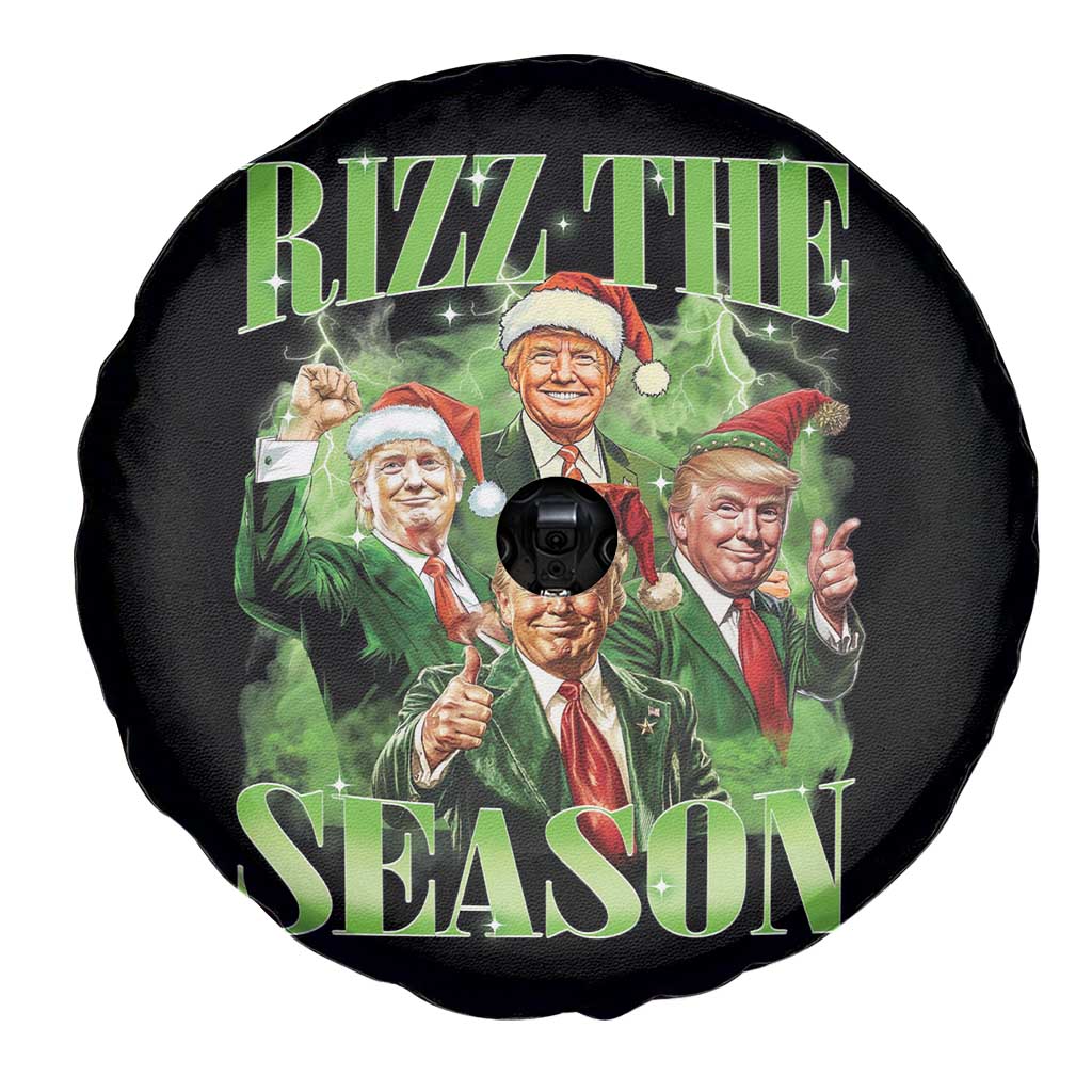 Funny Trump Christmas Spare Tire Cover Rizz The Season Santa Trump Elf 47th US President TS11 Print Your Wear
