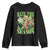 Funny Trump Christmas Youth Sweatshirt Rizz The Season Santa Trump Elf 47th US President TS11 Black Print Your Wear