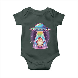 Funny Christmas Santa Alien Neon UFO Baby Onesie TS11 Print Your Wear