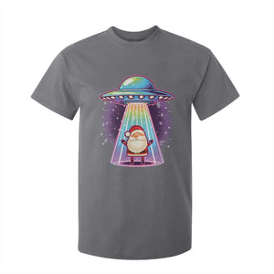 Funny Christmas Santa Alien Neon UFO T Shirt For Kid TS11 Charcoal Print Your Wear