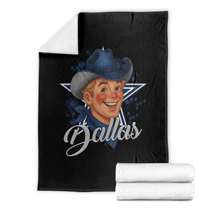 DFC Game Day Throw Blanket Funny Blue Star Sport Fan Football Game TS11 Black Print Your Wear