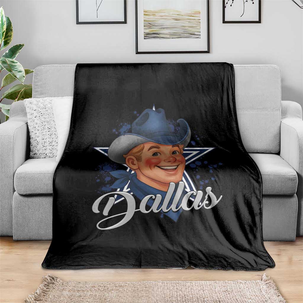 DFC Game Day Throw Blanket Funny Blue Star Sport Fan Football Game TS11 Print Your Wear