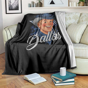 DFC Game Day Throw Blanket Funny Blue Star Sport Fan Football Game TS11 Print Your Wear