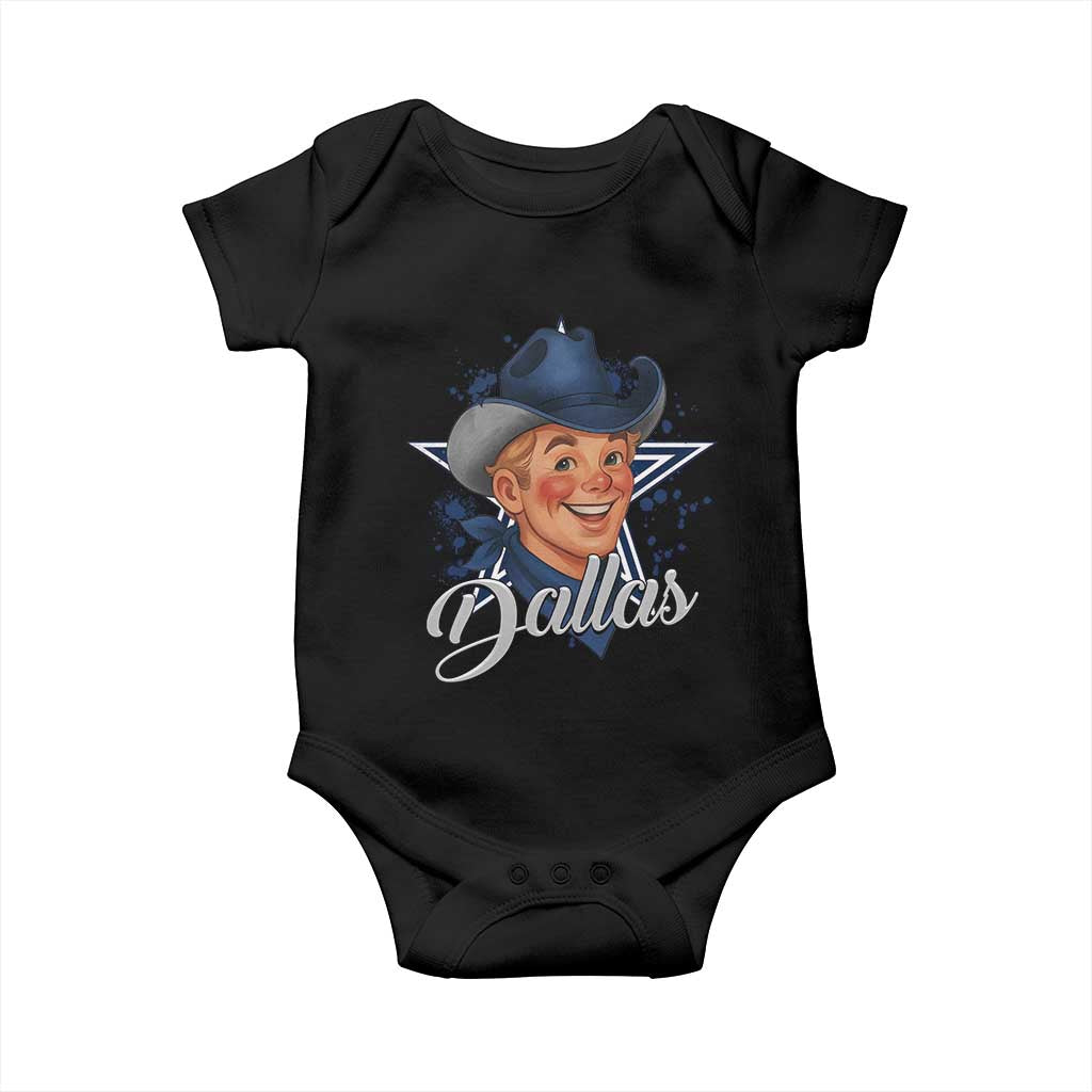 DFC Game Day Baby Onesie Funny Blue Star Sport Fan Football Game TS11 Black Print Your Wear