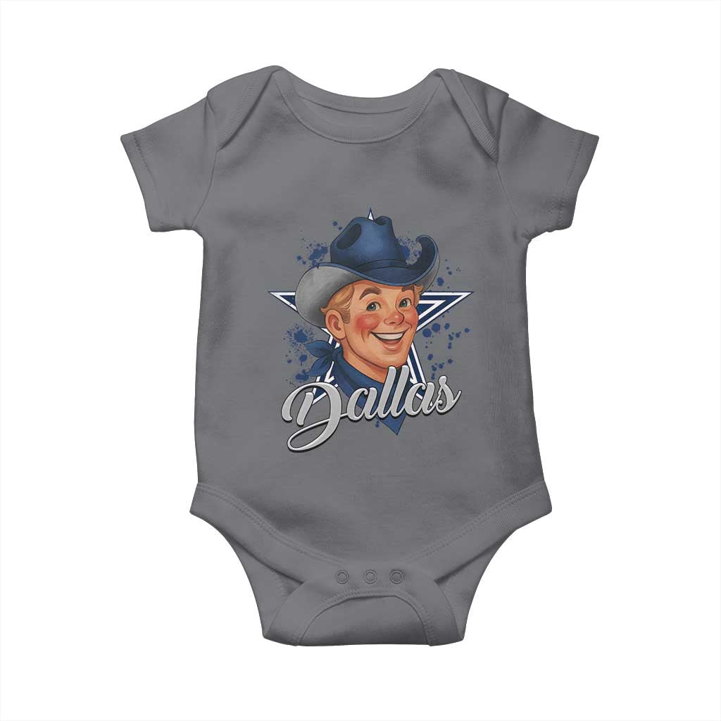 DFC Game Day Baby Onesie Funny Blue Star Sport Fan Football Game TS11 Charcoal Print Your Wear
