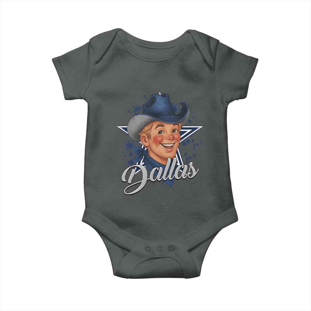 DFC Game Day Baby Onesie Funny Blue Star Sport Fan Football Game TS11 Dark Heather Print Your Wear