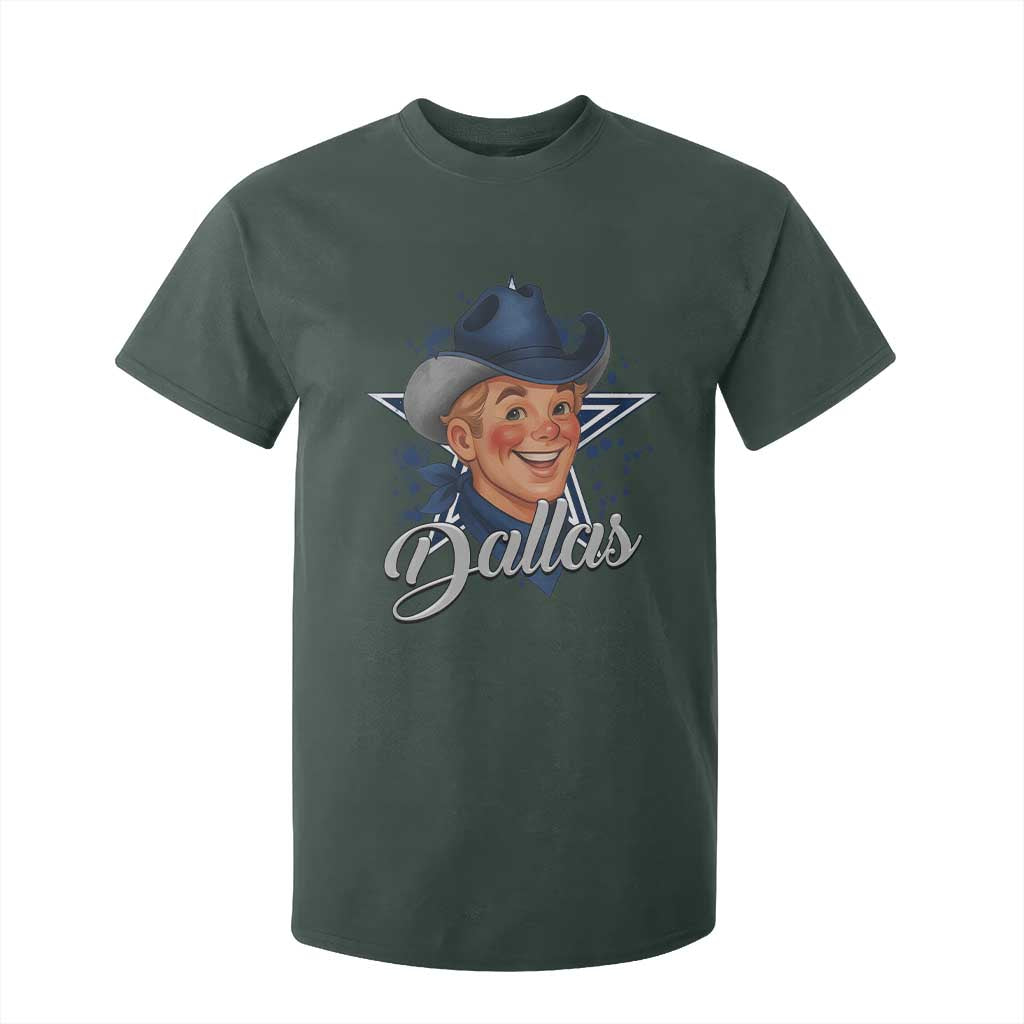 DFC Game Day T Shirt For Kid Funny Blue Star Sport Fan Football Game TS11 Dark Forest Green Print Your Wear