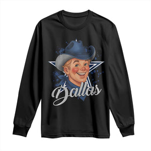 DFC Game Day Long Sleeve Shirt Funny Blue Star Sport Fan Football Game TS11 Black Print Your Wear
