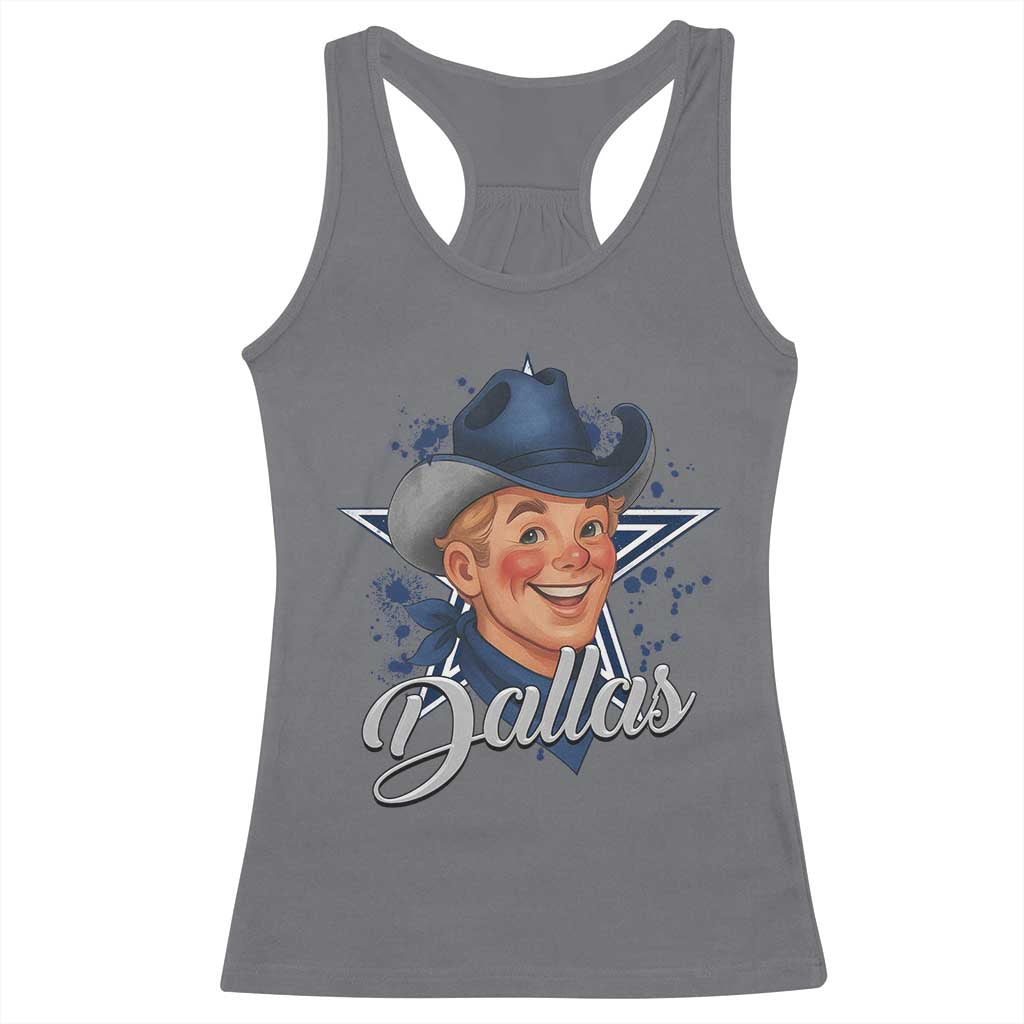 DFC Game Day Racerback Tank Top Funny Blue Star Sport Fan Football Game TS11 Charcoal Print Your Wear