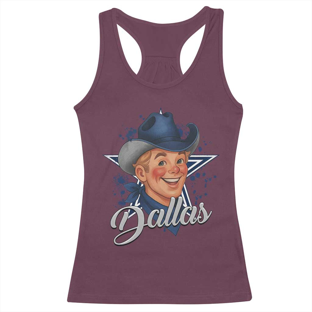 DFC Game Day Racerback Tank Top Funny Blue Star Sport Fan Football Game TS11 Maroon Print Your Wear