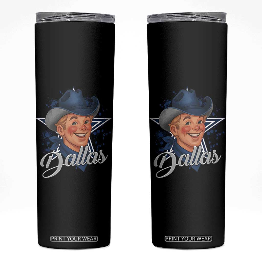DFC Game Day Skinny Tumbler Funny Blue Star Sport Fan Football Game TS11 Black Print Your Wear