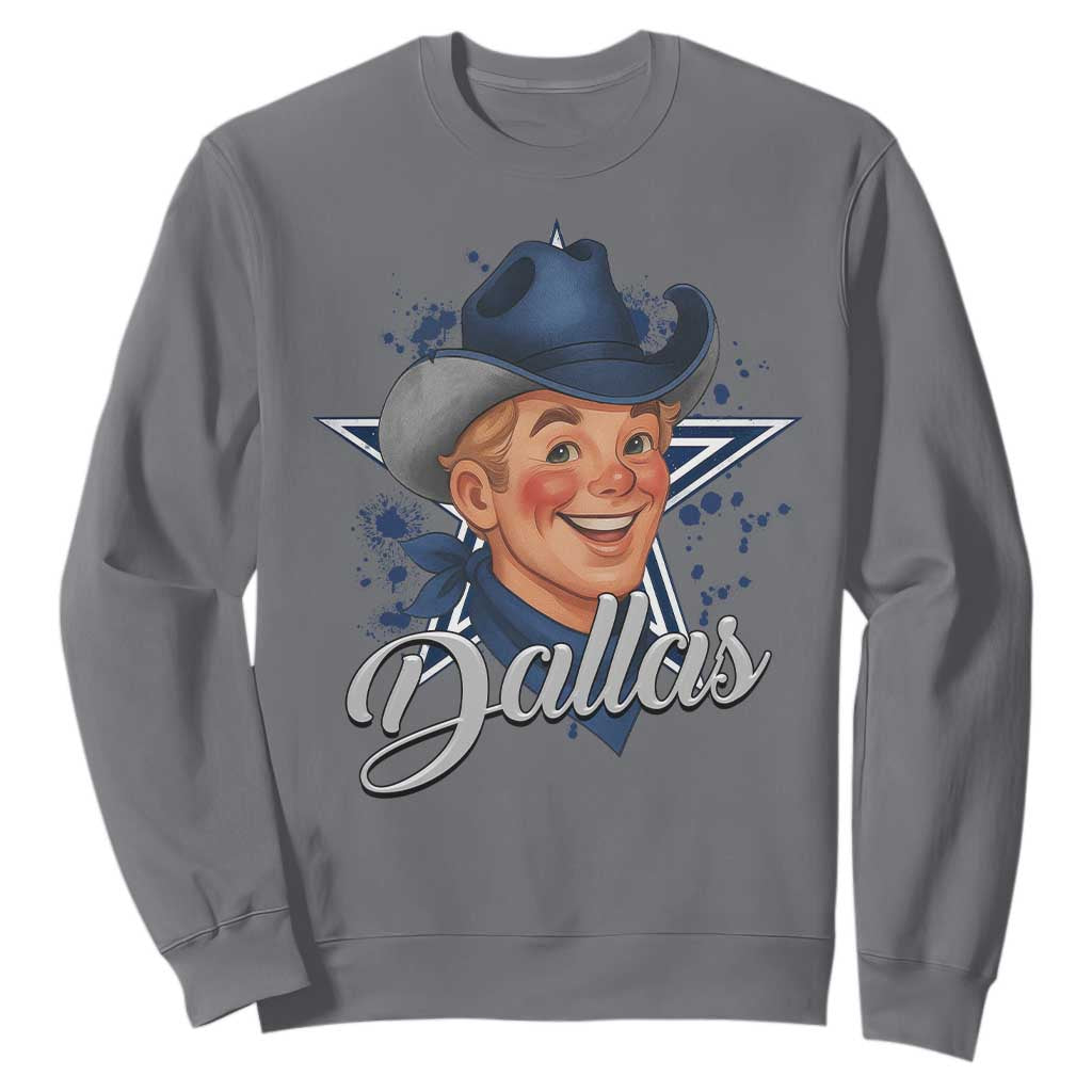 DFC Game Day Sweatshirt Funny Blue Star Sport Fan Football Game TS11 Charcoal Print Your Wear
