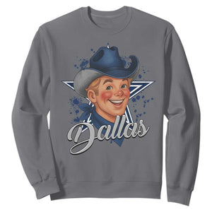 DFC Game Day Sweatshirt Funny Blue Star Sport Fan Football Game TS11 Charcoal Print Your Wear