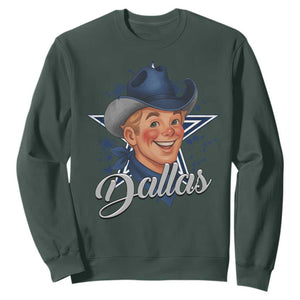 DFC Game Day Sweatshirt Funny Blue Star Sport Fan Football Game TS11 Dark Forest Green Print Your Wear