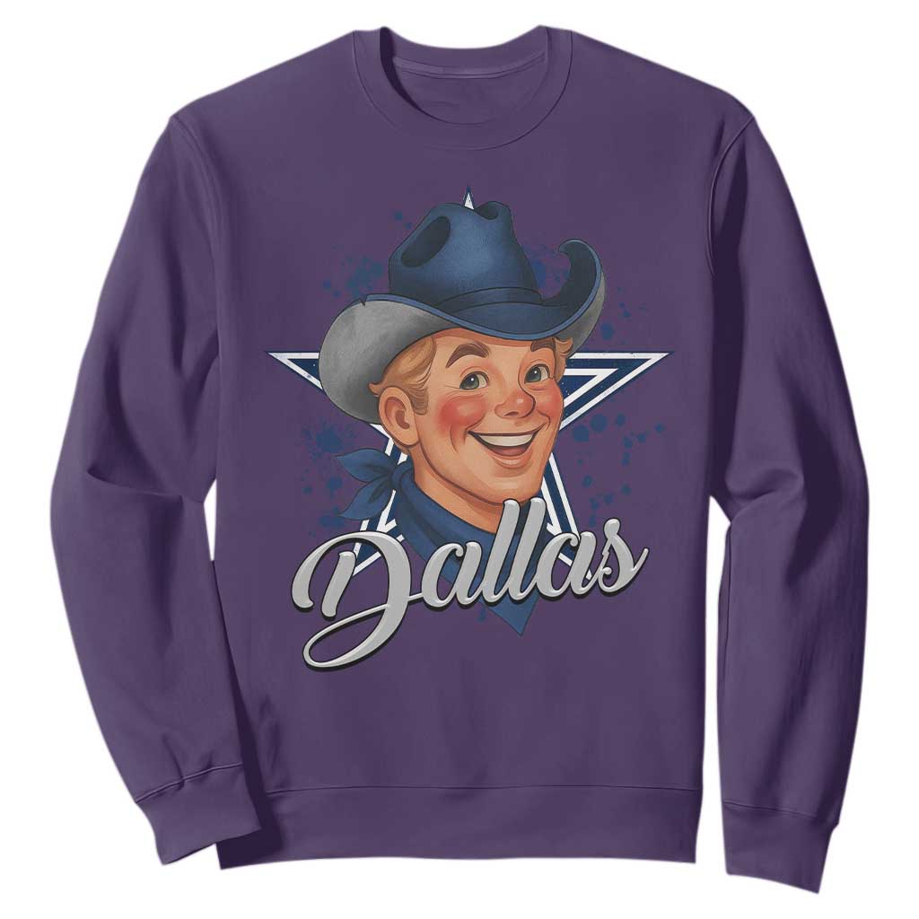 DFC Game Day Sweatshirt Funny Blue Star Sport Fan Football Game TS11 Purple Print Your Wear