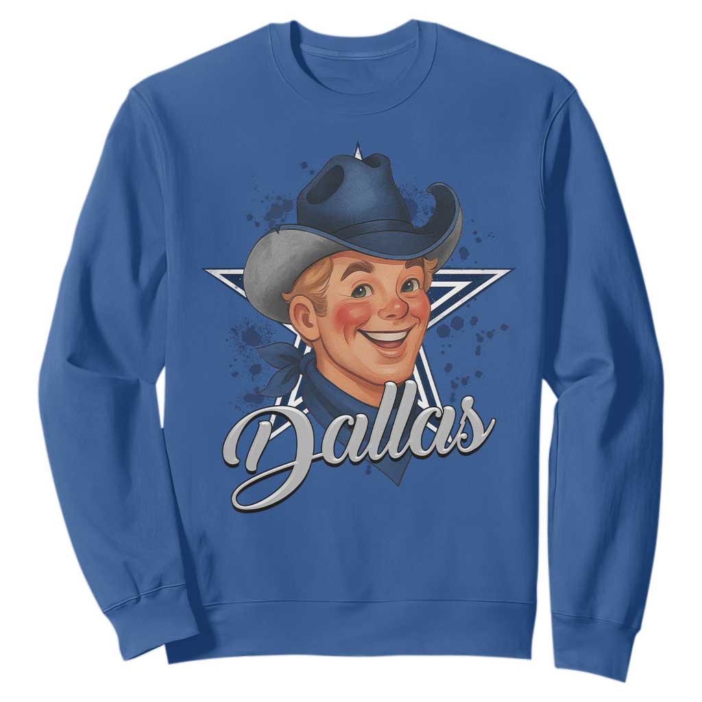 DFC Game Day Sweatshirt Funny Blue Star Sport Fan Football Game TS11 Royal Blue Print Your Wear