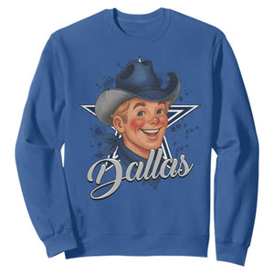 DFC Game Day Sweatshirt Funny Blue Star Sport Fan Football Game TS11 Royal Blue Print Your Wear
