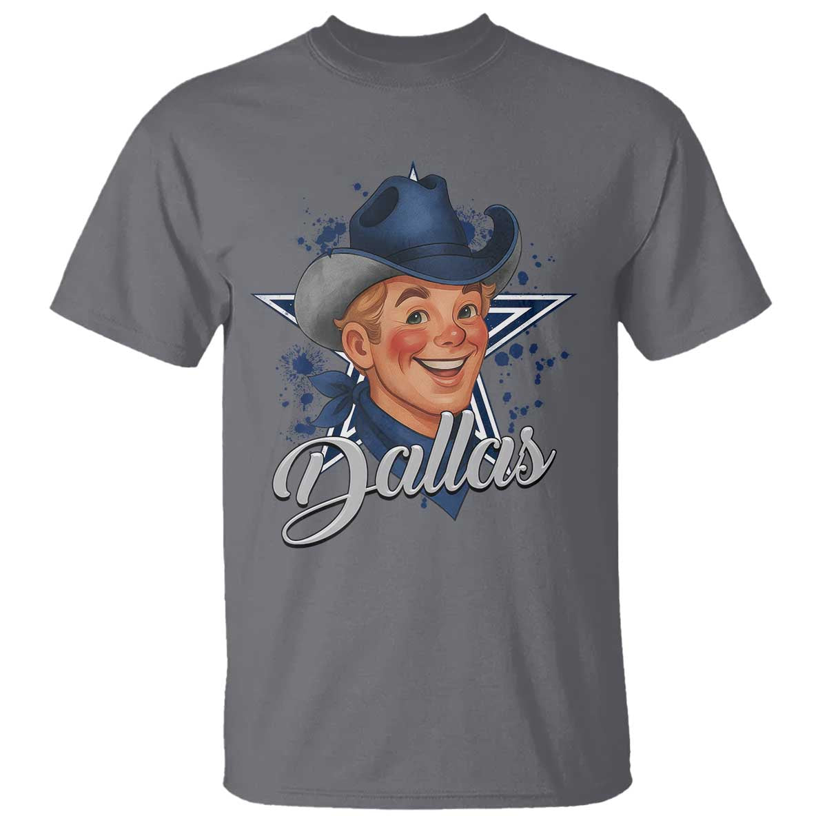 DFC Game Day T Shirt Funny Blue Star Sport Fan Football Game TS11 Charcoal Print Your Wear