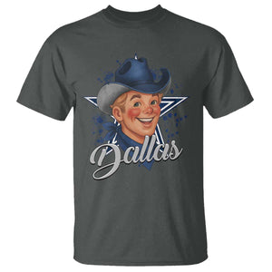 DFC Game Day T Shirt Funny Blue Star Sport Fan Football Game TS11 Dark Heather Print Your Wear