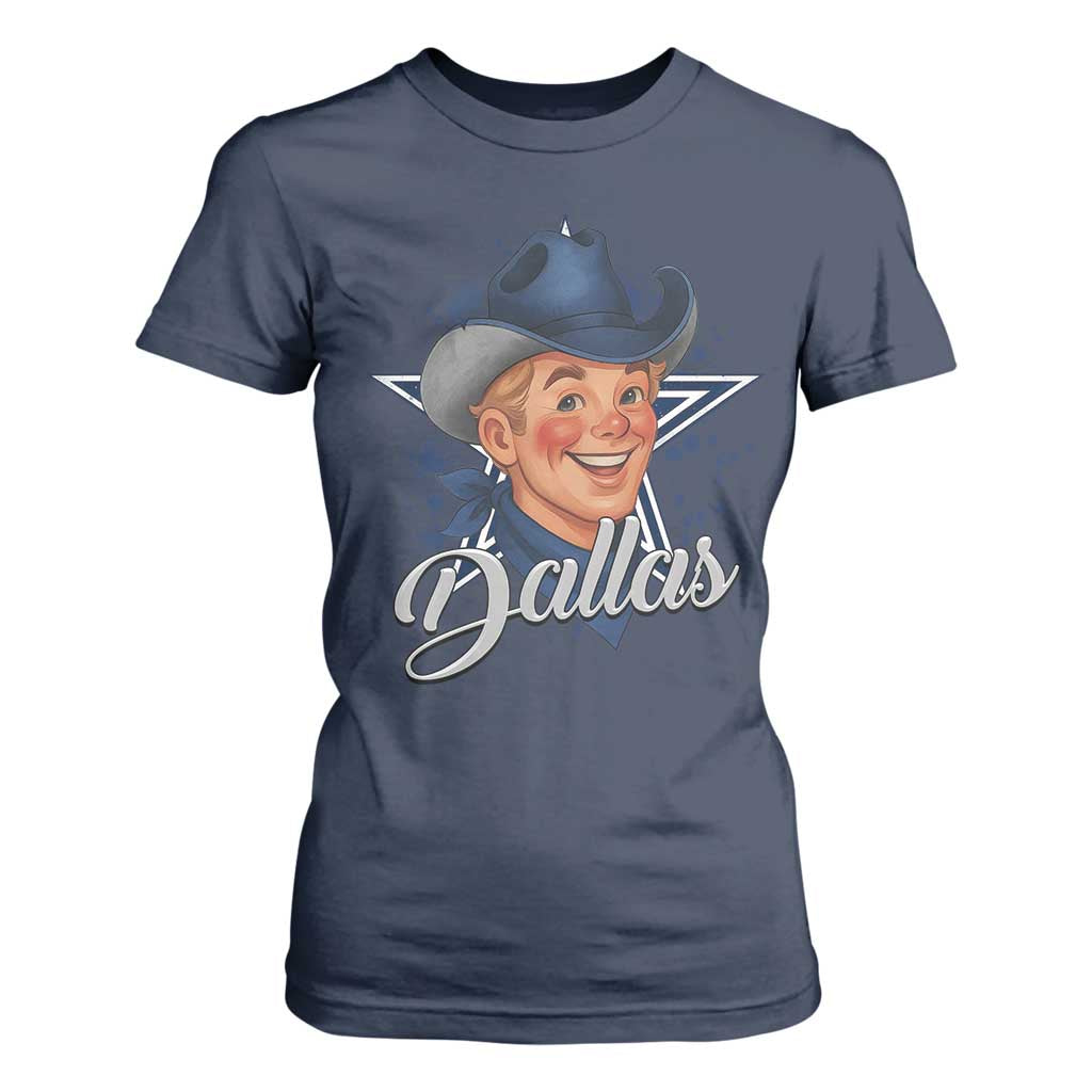 DFC Game Day T Shirt For Women Funny Blue Star Sport Fan Football Game TS11 Navy Print Your Wear