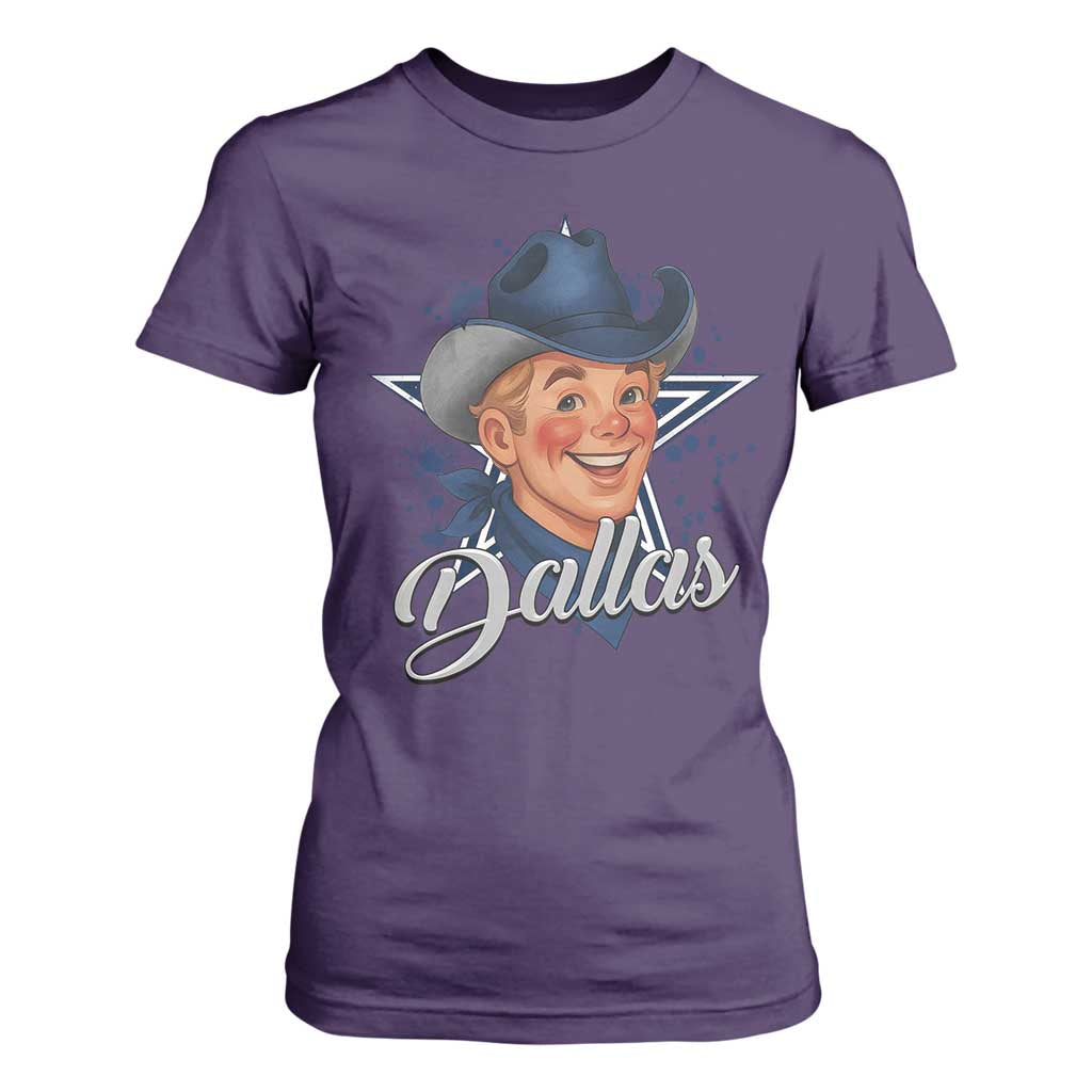 DFC Game Day T Shirt For Women Funny Blue Star Sport Fan Football Game TS11 Purple Print Your Wear
